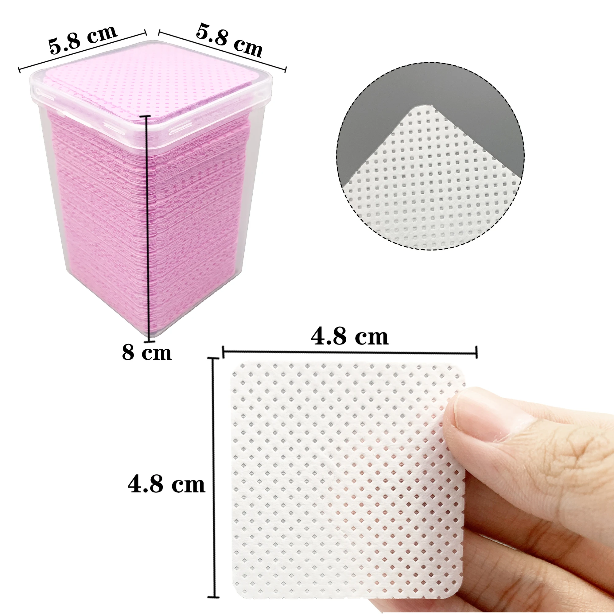 200Pcs/Box Lint Free Nail Wipe - Lash Removal Cream recension och pris