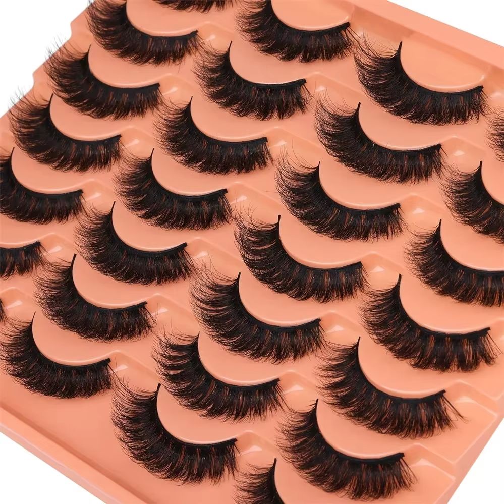 14 Pairs Natural Look Faux Min - Eyelash Extension Volume Cat Eye recension och pris