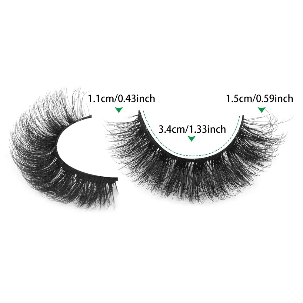 14 Pairs Natural Look Faux Min - Eyelash Extension Volume Cat Eye recension och pris