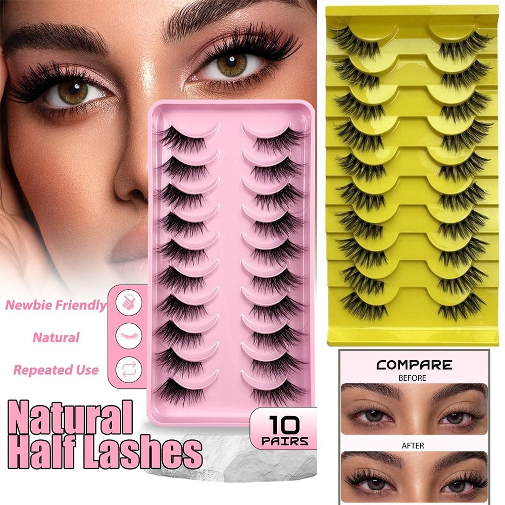 10Pairs Reusable 3D Dramatic F - Eyelash Extension Volume Cat Eye recension och pris