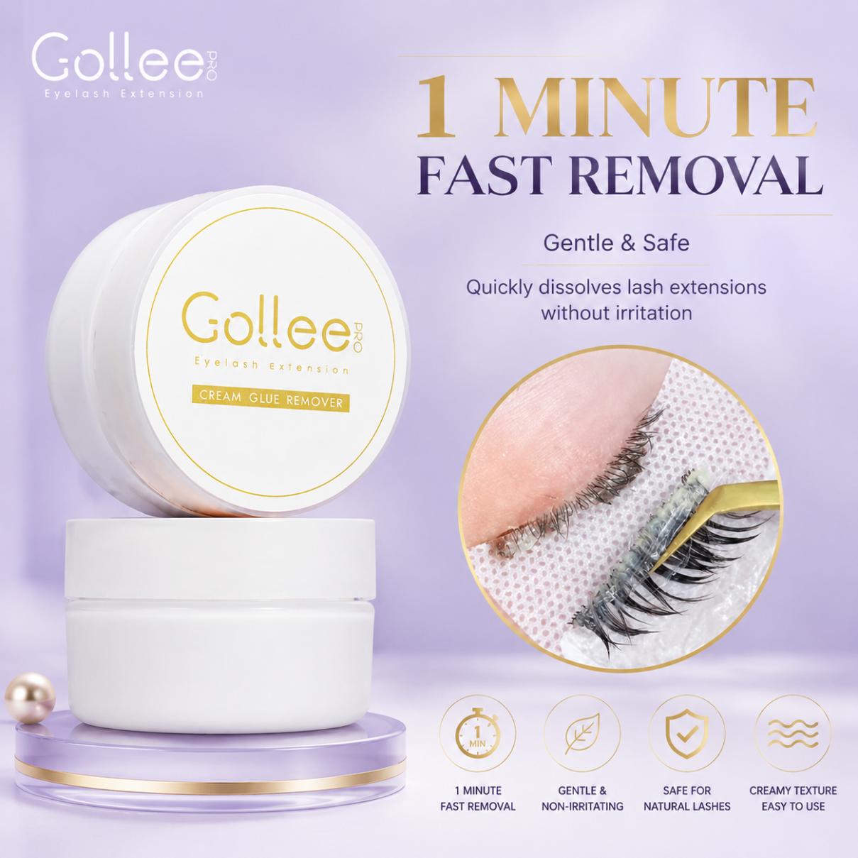Gollee Peach Smell 15g Eyelash - Lash Removal Cream recension och pris