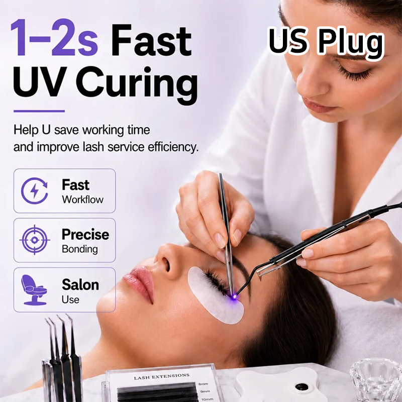 Mini UV Lash Lamp Tweezers 2‑S - Eyelash Extension Uv Glue recension och pris