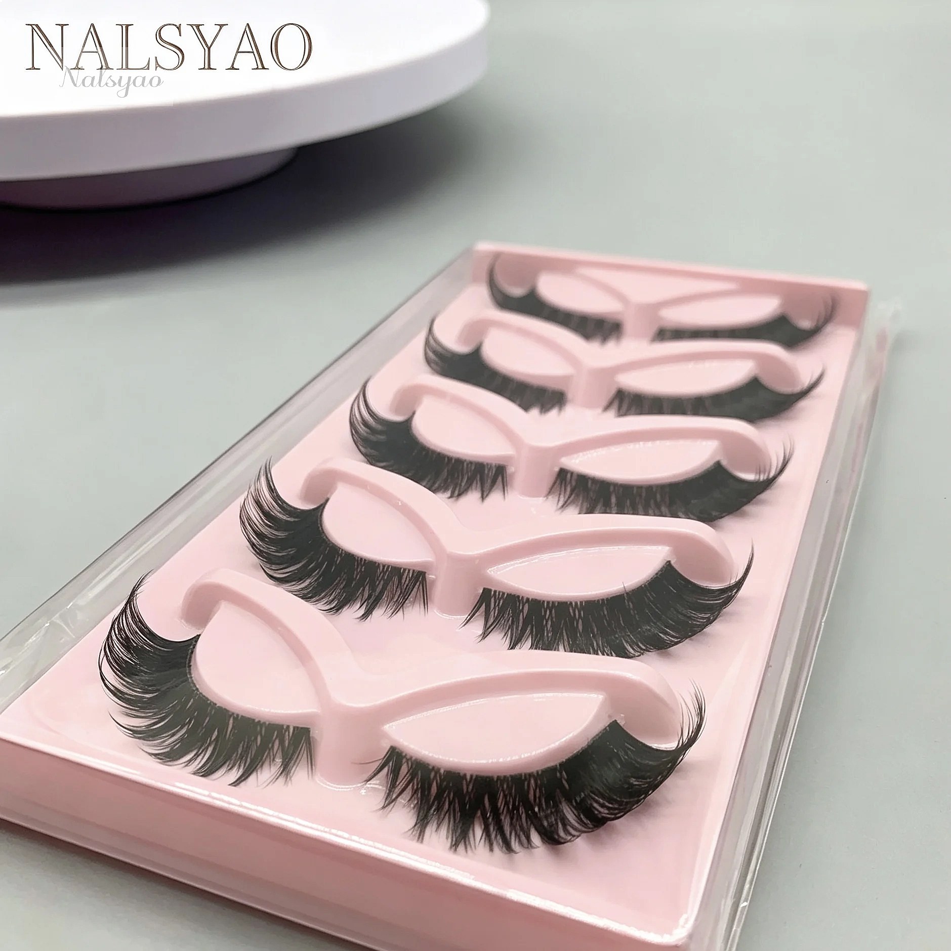 Hot Selling 5 Pairs Cat Eye La - Eyelash Extension Volume Cat Eye recension och pris