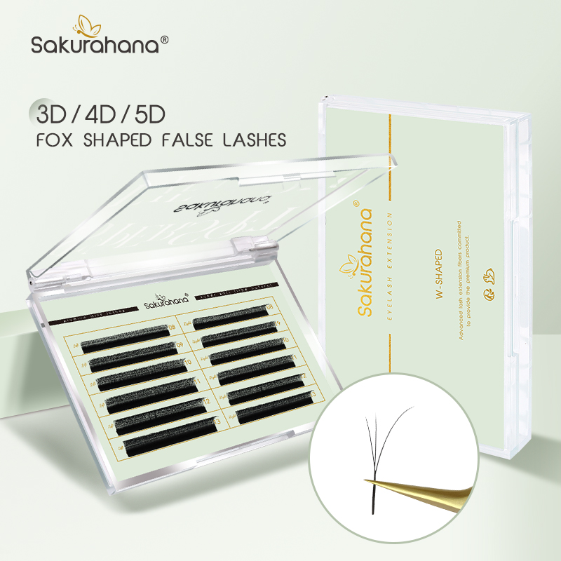 SAKURAHANA Fox 3D 4D 5D Shaped - Eyelash Extension Volume Cat Eye recension och pris
