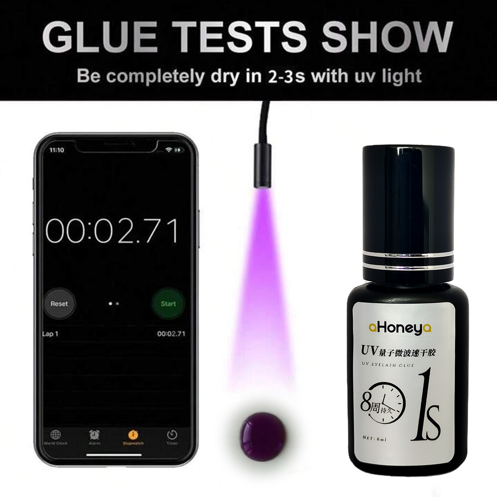 Salon UV Eyelash Grafting Glue - Eyelash Extension Uv Glue recension och pris