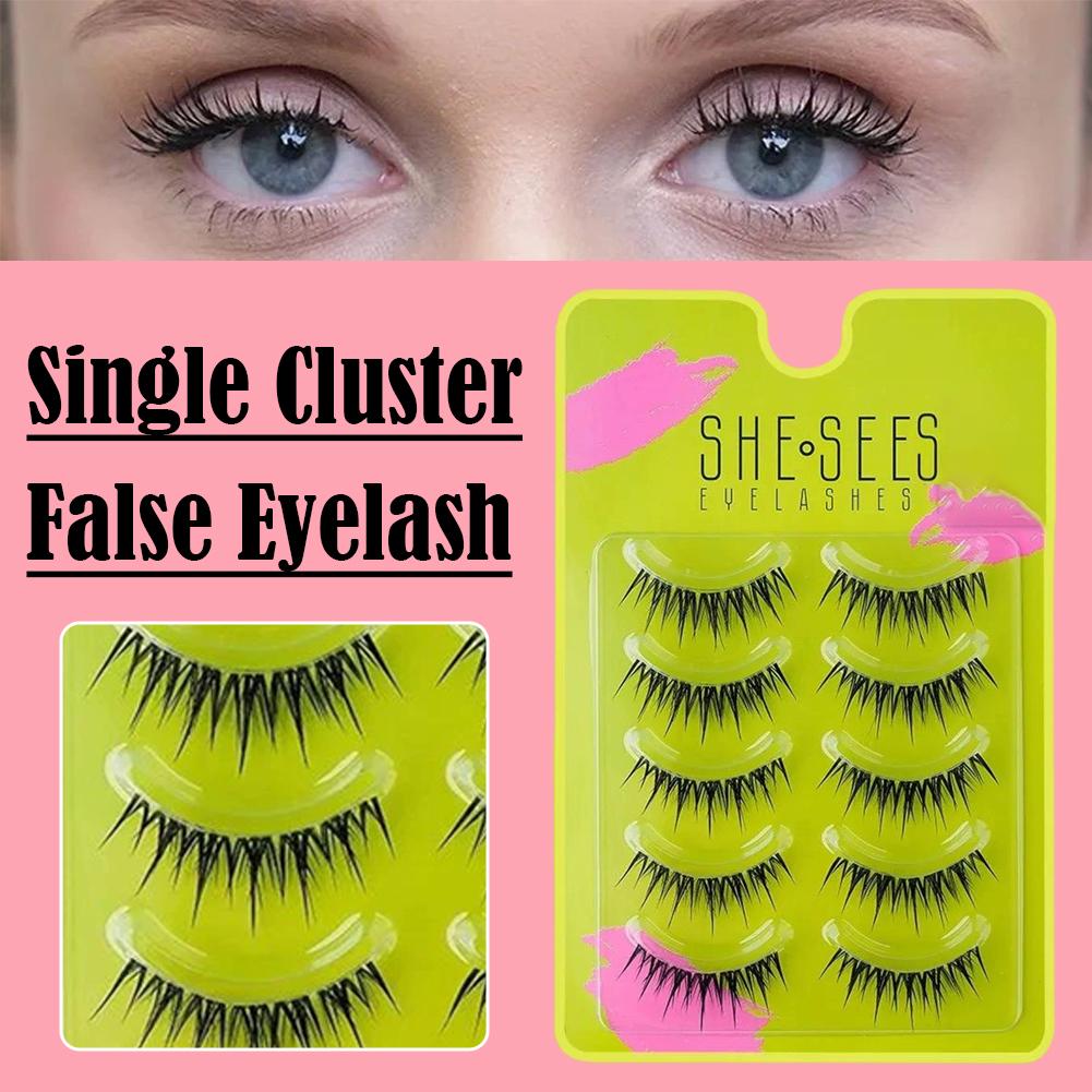 Natural Cluster False Eyelashe - Eyelash Extension Volume Cat Eye recension och pris
