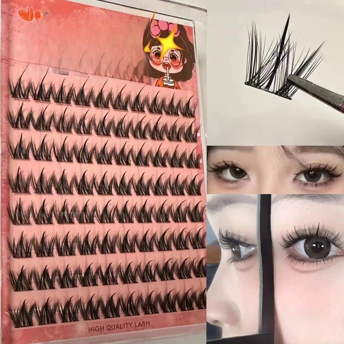 100PCS Natural Self Adhesive E - Eyelash Extension No 11 recension och pris